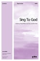 Sing to God SATB choral sheet music cover
